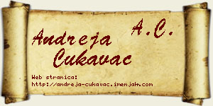 Andreja Cukavac vizit kartica